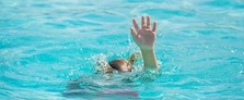 Woman Drowning in Pool