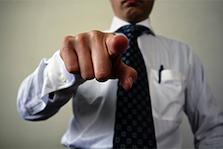Person Pointing Someone