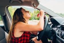 Distracted Driving While Makeup